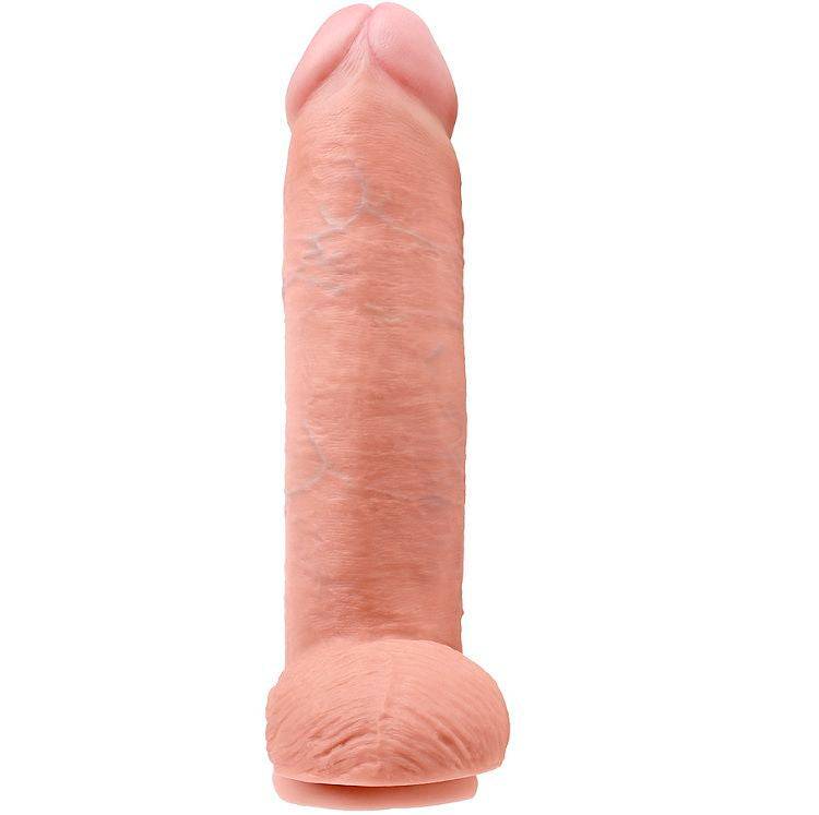 KING COCK - 12 CARNE DE DILDO COM BOLAS 30.48 CM - Toys "n" Us