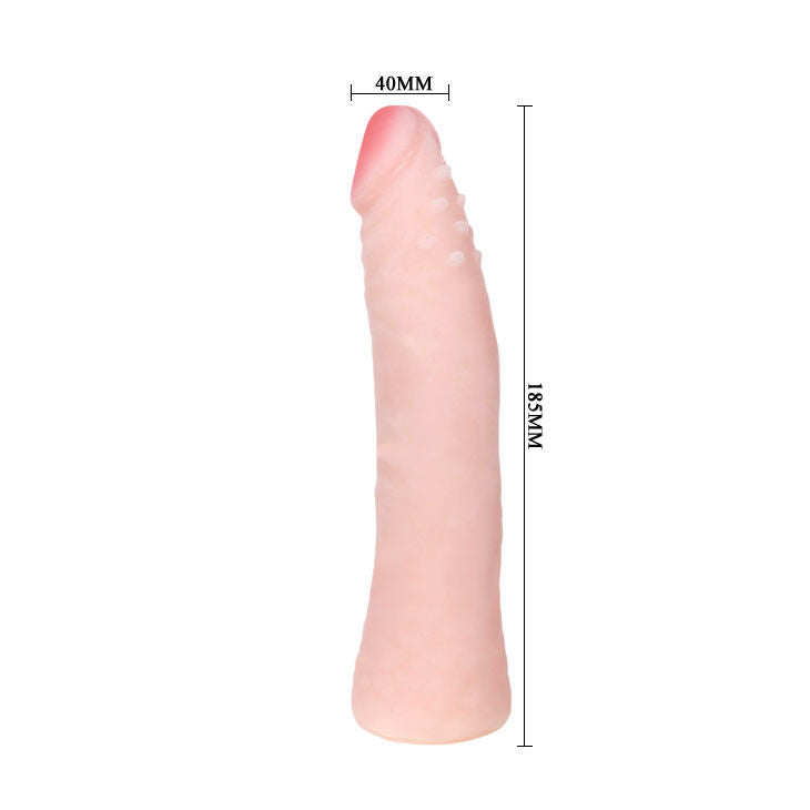 BAILE - VIBRADOR DE SILICONE REALISTA COM TOQUE DE PELE 19 CM CAIXA DE CORES ALEATÓRIAS