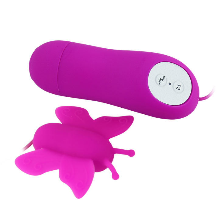 BAILE - ESTIMULADOR DE CLITÓRIS BUTTERFLY LOVE EGGS 12 VELOCIDADES CONTROLE REMOTO LILÁS