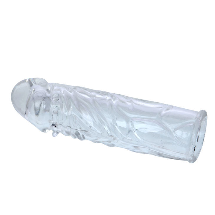 BAILE - FUNDA PARA PENE DE SILICONA TRANSPARENTE 13 CM