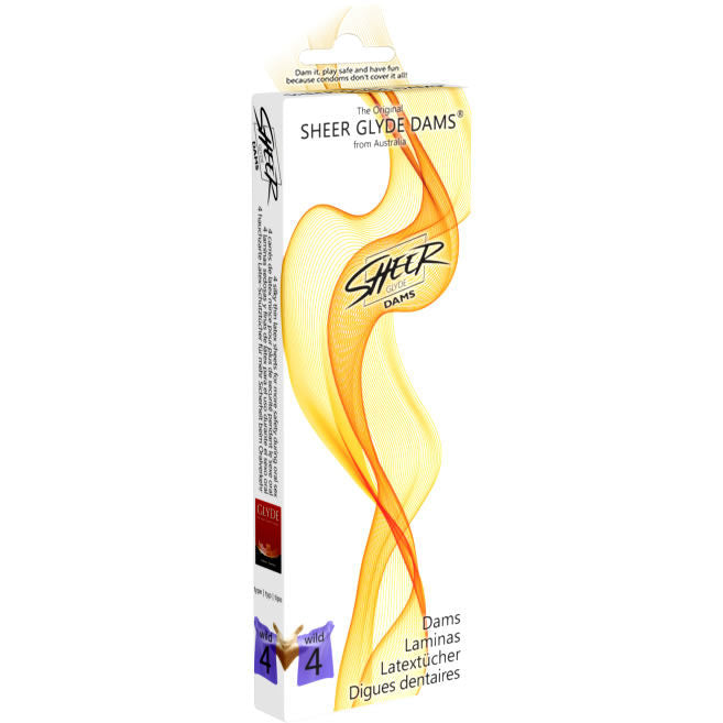 SHEER GLYDE - DAMS LÁMINAS DE LÁTEX SEXO ORAL MORAS SILVESTRES