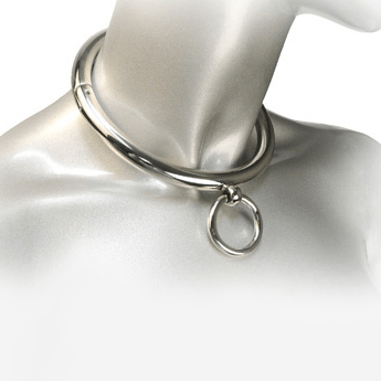 METAL HARD - COLAR BDSM COM ANEL 10CM - Toys "n" Us