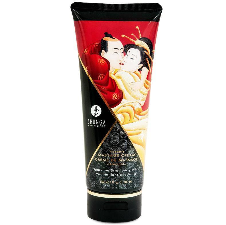 SHUNGA - CREME DE MASSAGEM MORANGO E CAVA 200 ML - Toys "n" Us