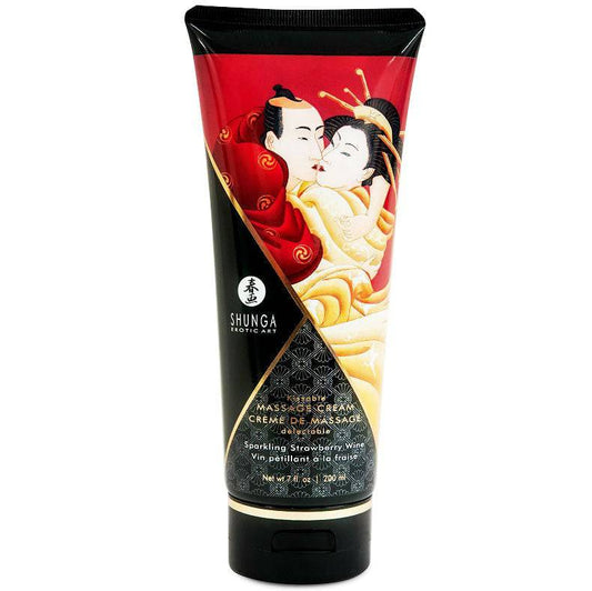 SHUNGA - CREME DE MASSAGEM MORANGO E CAVA 200 ML - Toys "n" Us