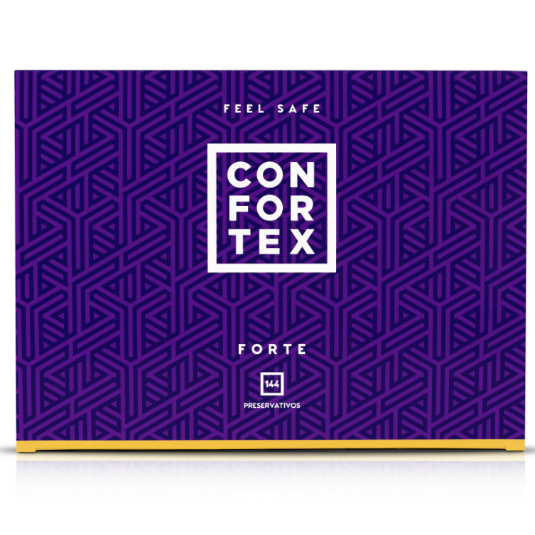 CONFORTEX - NATURE FORTE PRESERVATIVOS 144 UNIDADES