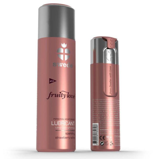 SWEDE - FRUITY LOVE LUBRIFICANTE ESPUMANTE MORANGO VINHO 50 ML - Toys "n" Us