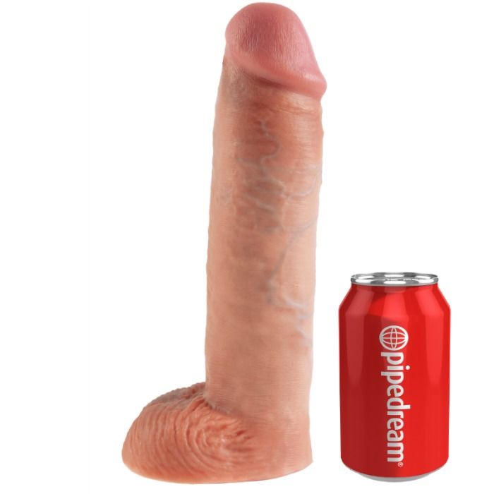 KING COCK - SISTEMA DE SUSPENSÃO DE 28 CM OCO COM STRAP-ON FLESH