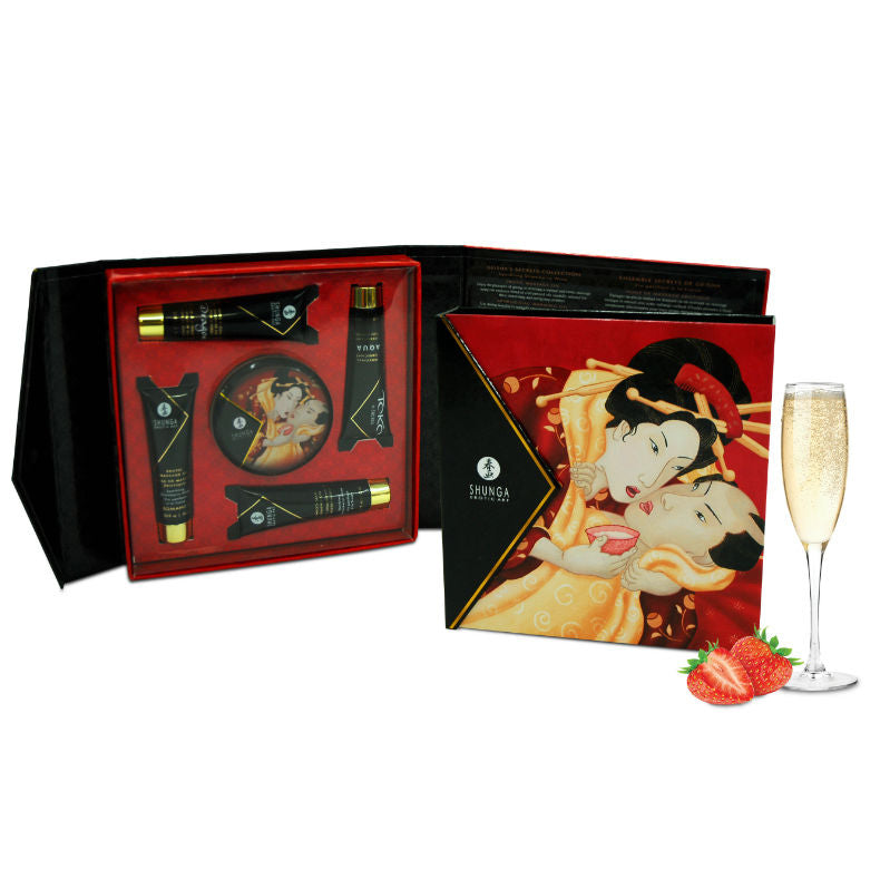 SHUNGA - KIT SECRETO DE MORANGOS E CAVA DE GEISHA