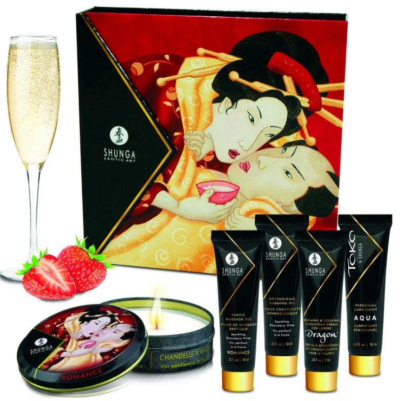 SHUNGA - KIT SECRETO DE MORANGOS E CAVA DE GEISHA