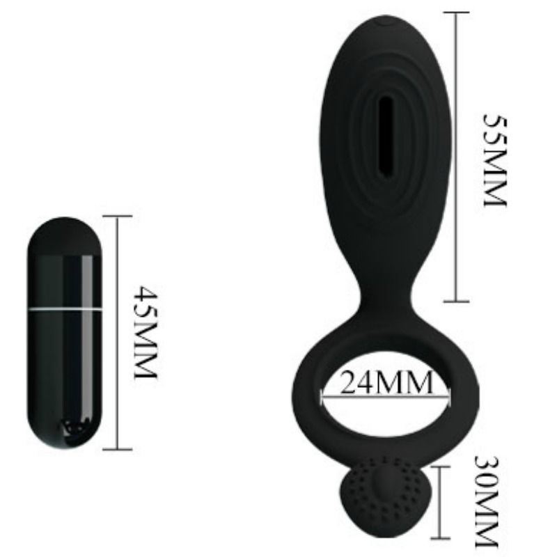PRETTY LOVE - ANILLO VIBRADOR ETHEL CON ESTIMULADOR