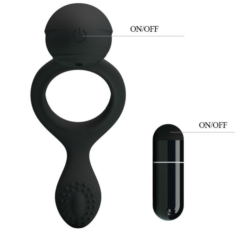 PRETTY LOVE - ANILLO VIBRADOR ETHEL CON ESTIMULADOR
