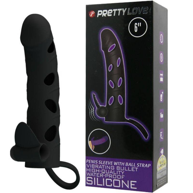 PRETTY LOVE - CAPA DE SILICONE COM VIBRAO 15.2 CM - Toys "n" Us