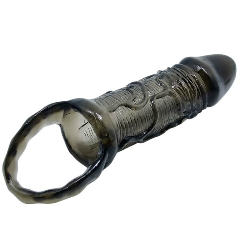 BAILE - BAINHA EXTENSORA DE PÊNIS COM TIRA PARA TESTÍCULOS 11,5 CM