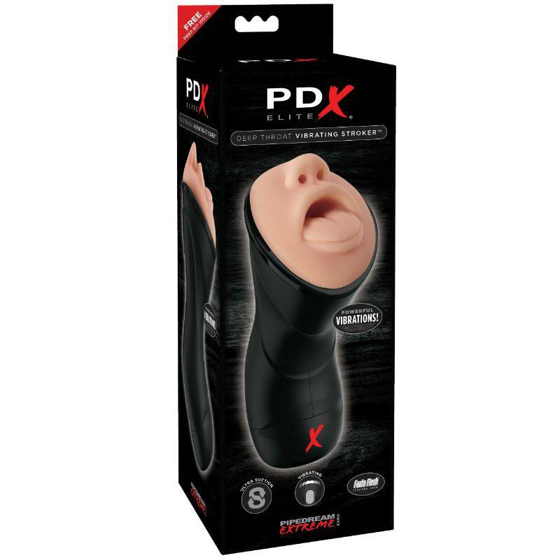 PDX ELITE - GARGANTA PROFUNDA VIBRADOR STROKER - Toys "n" Us