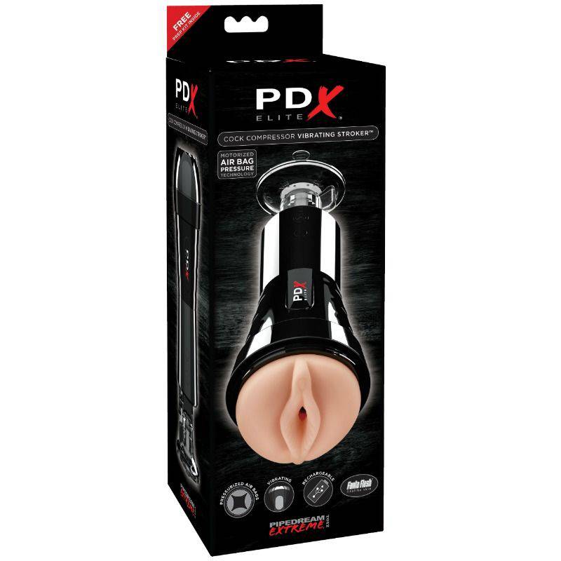PDX ELITE - STROKER VIBRANTE COMPRESSOR DE GALO - Toys "n" Us
