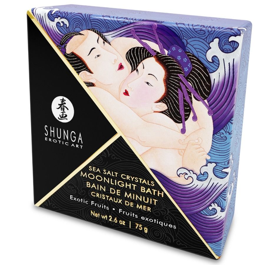 SHUNGA - SALES DE BAÑO CON SABOR EXÓTICO PÚRPURA 75 GR