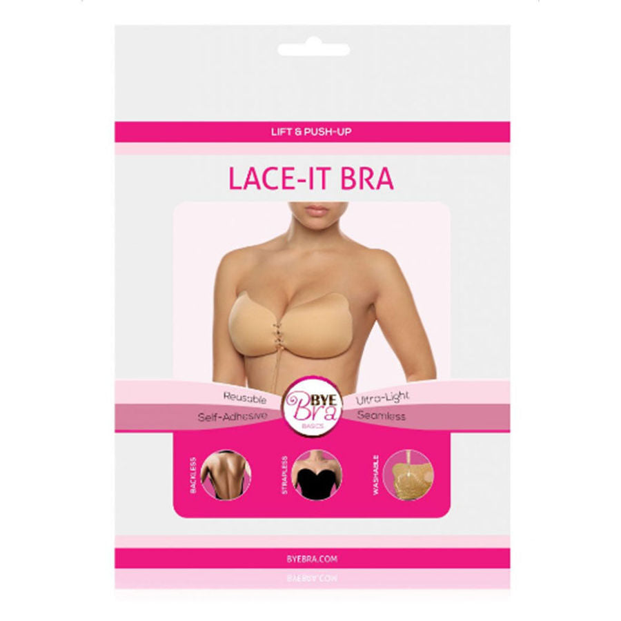 BYE-BRA - LACE-IT ENHANCEMENT PUSH-UP BLACK D CUP