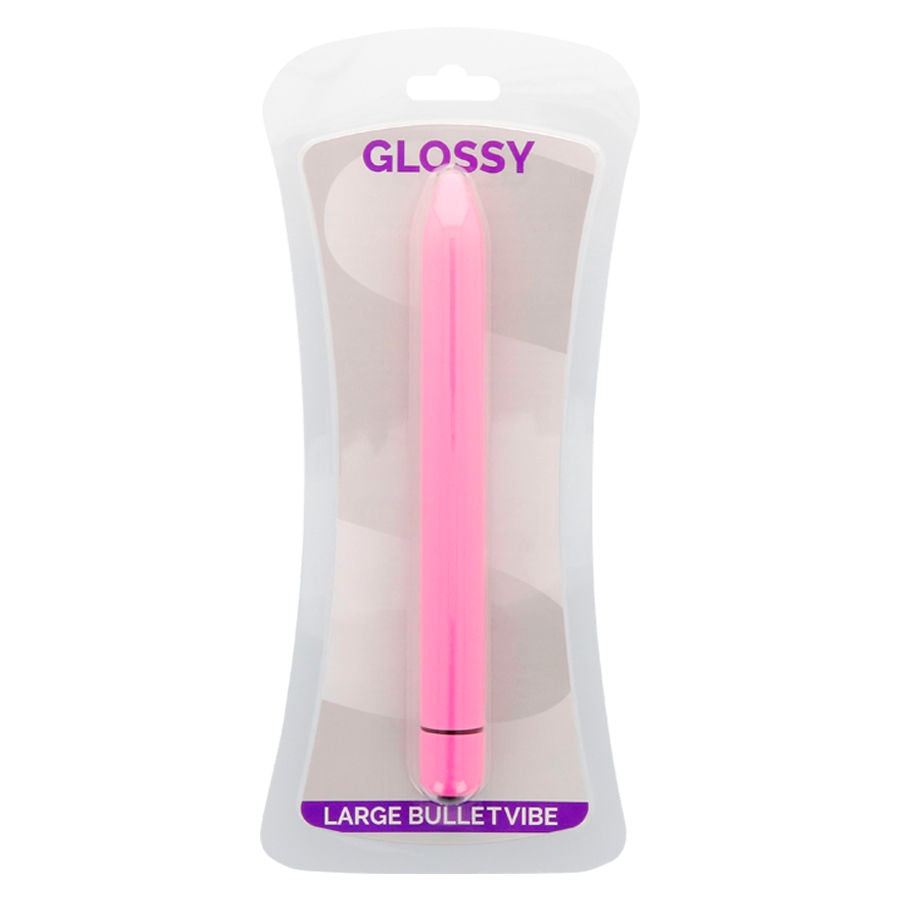 GLOSSY - VIBRADOR FINO ROSA PROFUNDO