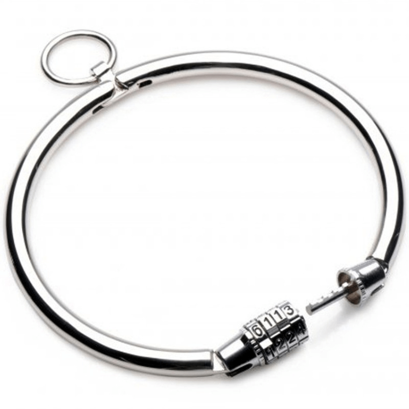 METAL HARD - COLAR DE METAL COMBINADO FECHO 12 CM