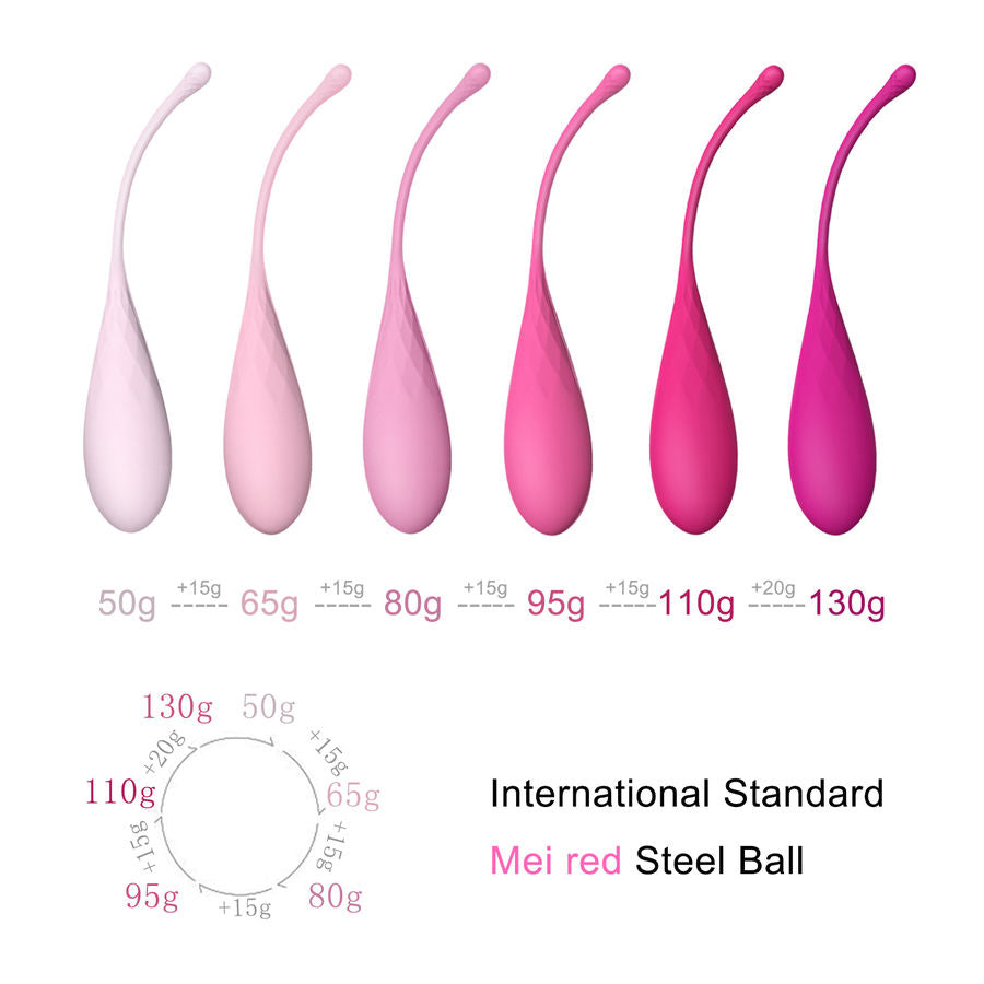 LESLIE - SET DE ENTRENAMIENTO DE MÚSCULOS PÉLVICOS KEGEL FIT 6 PESAS