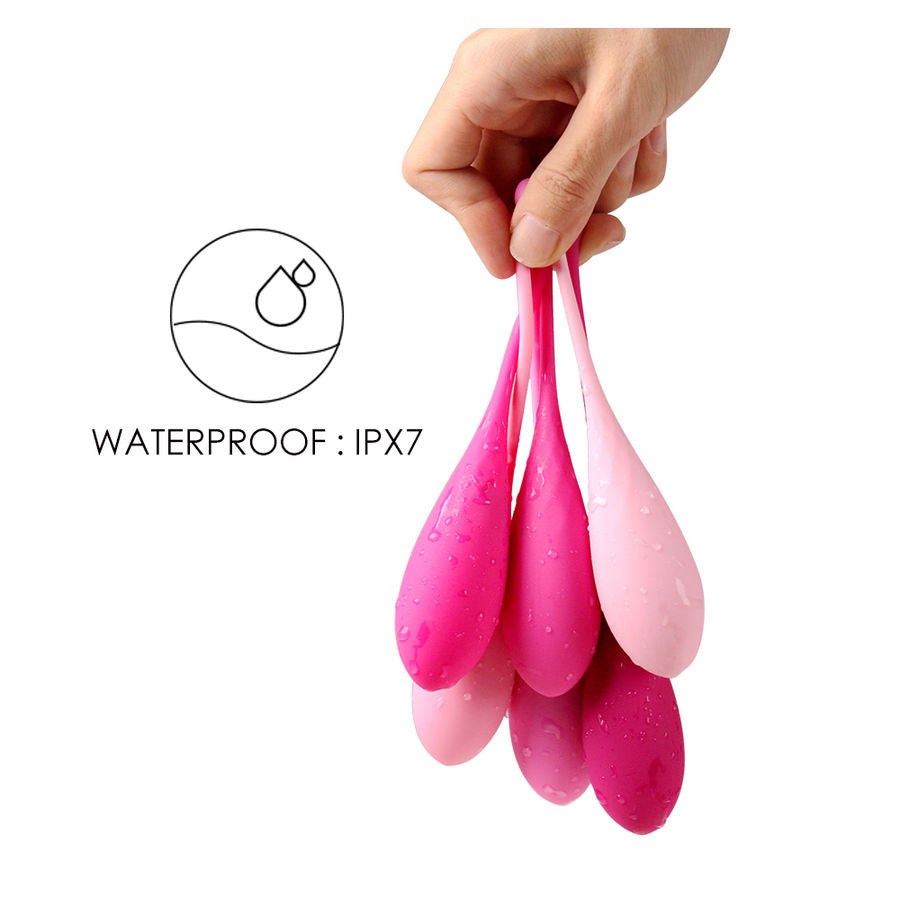 LESLIE - SET DE ENTRENAMIENTO DE MÚSCULOS PÉLVICOS KEGEL FIT 6 PESAS