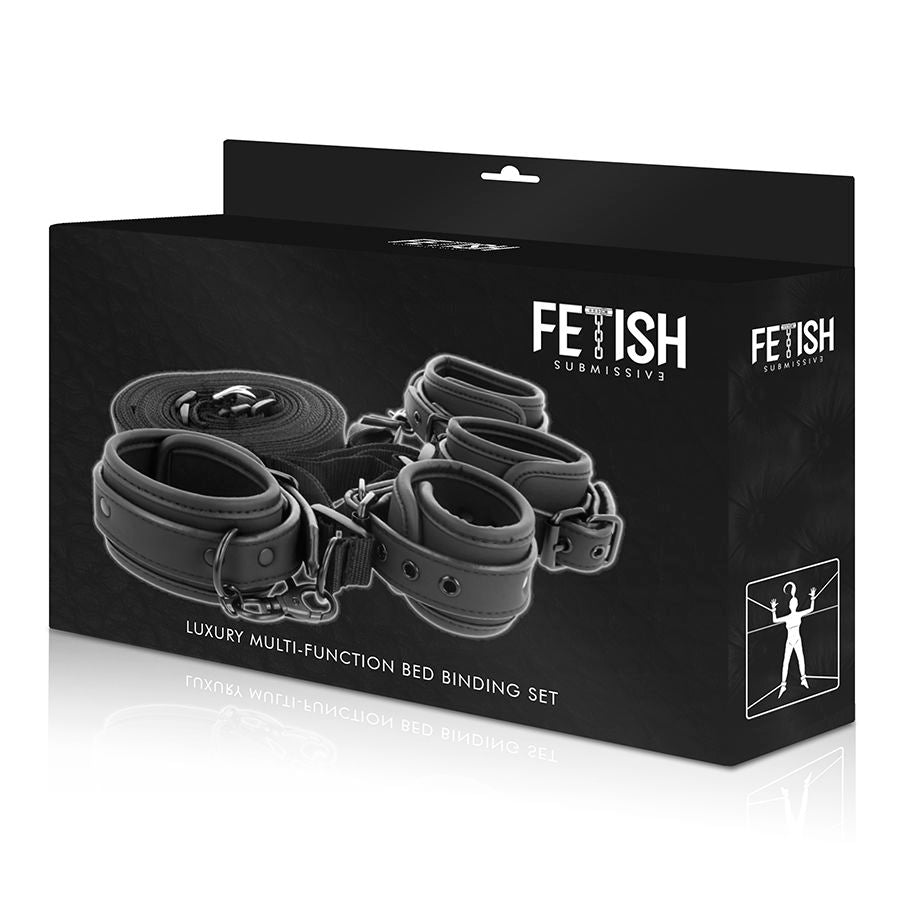 FETICHE SUBMISSIVO - CONJUNTO DE ALGEMAS E LAÇOS COM FORRO DE NOPRENE