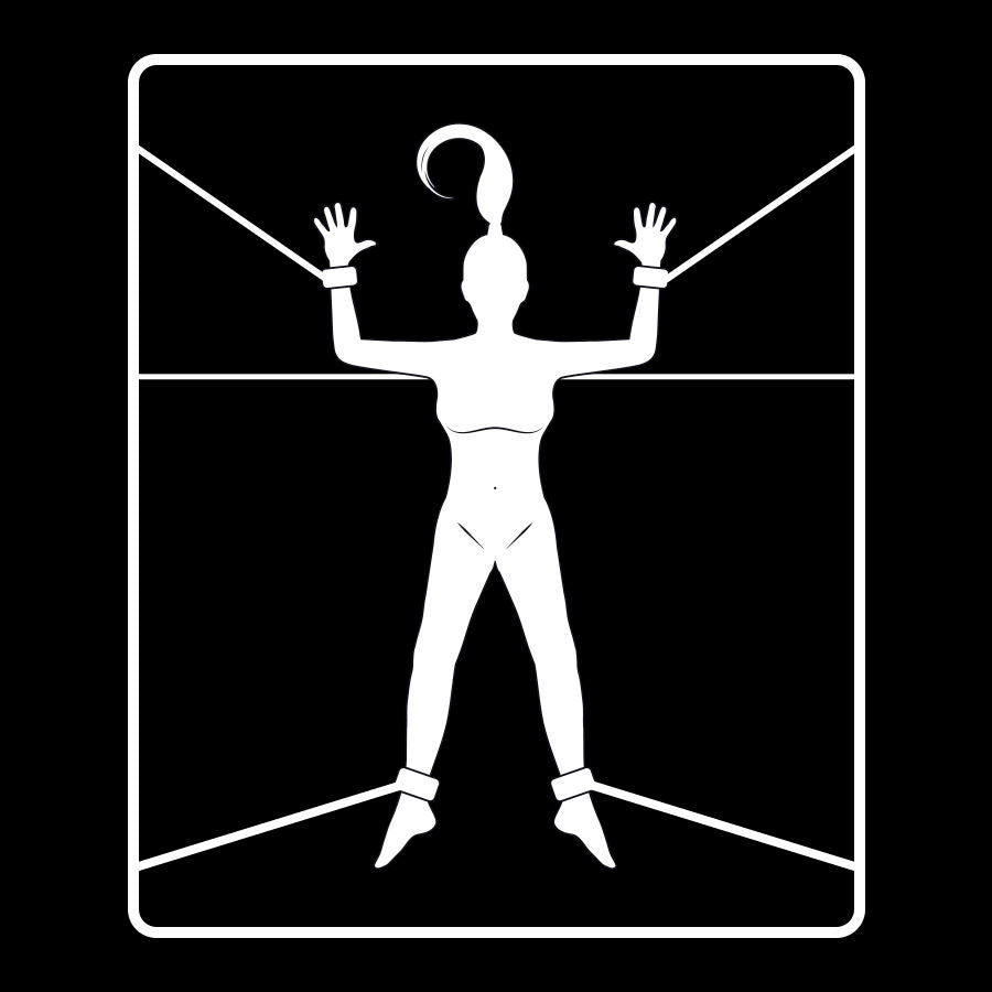 FETICHE SUBMISSIVO - CONJUNTO DE ALGEMAS E LAÇOS COM FORRO DE NOPRENE
