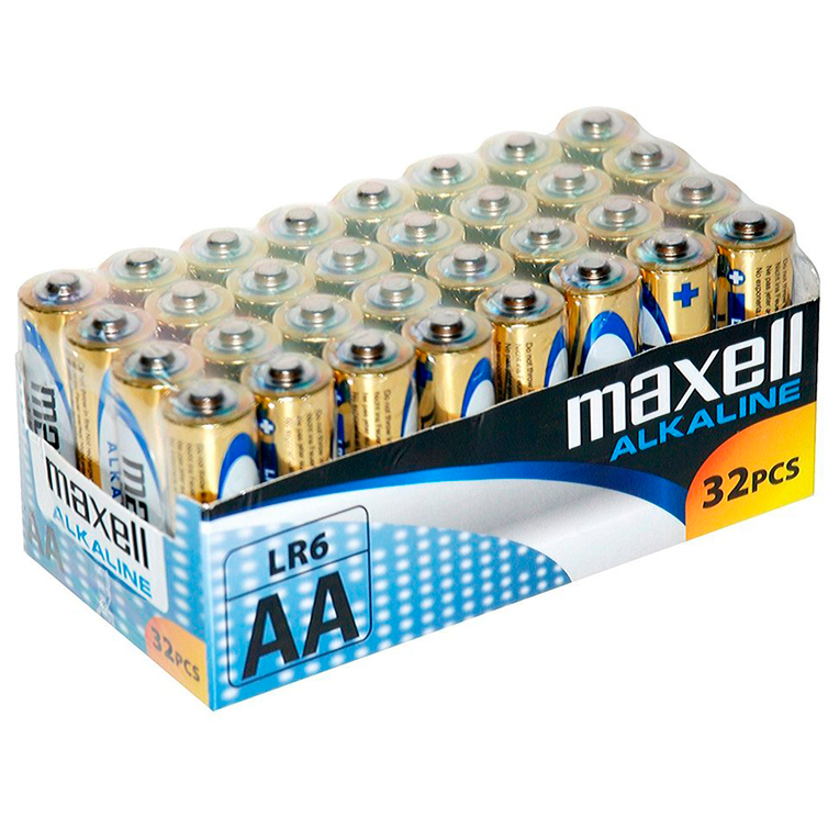 MAXELL - PILAS ALCALINA AA LR6 PACK*32 UDS