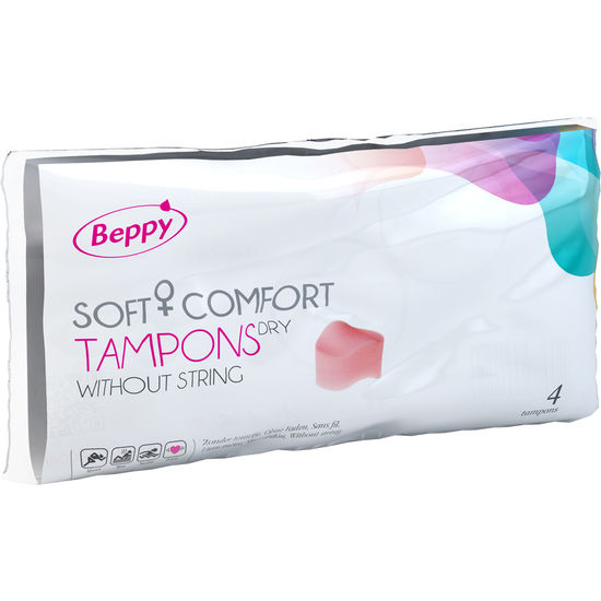 BEPPY - ABSORVENTES INTERNOS SUAVE E CONFORTÁVEL SECOS 4 UNIDADES