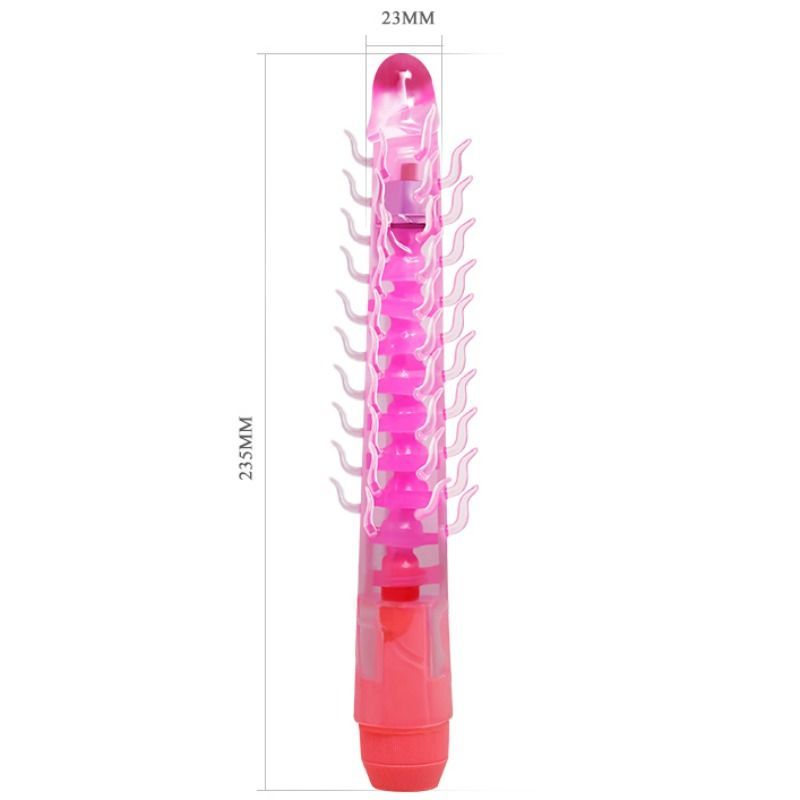 BAILE - FLEXI VIBE SENSUAL SPINE DILDO VIBRANTE DOBRÁVEL LILÁS 23,5 CM