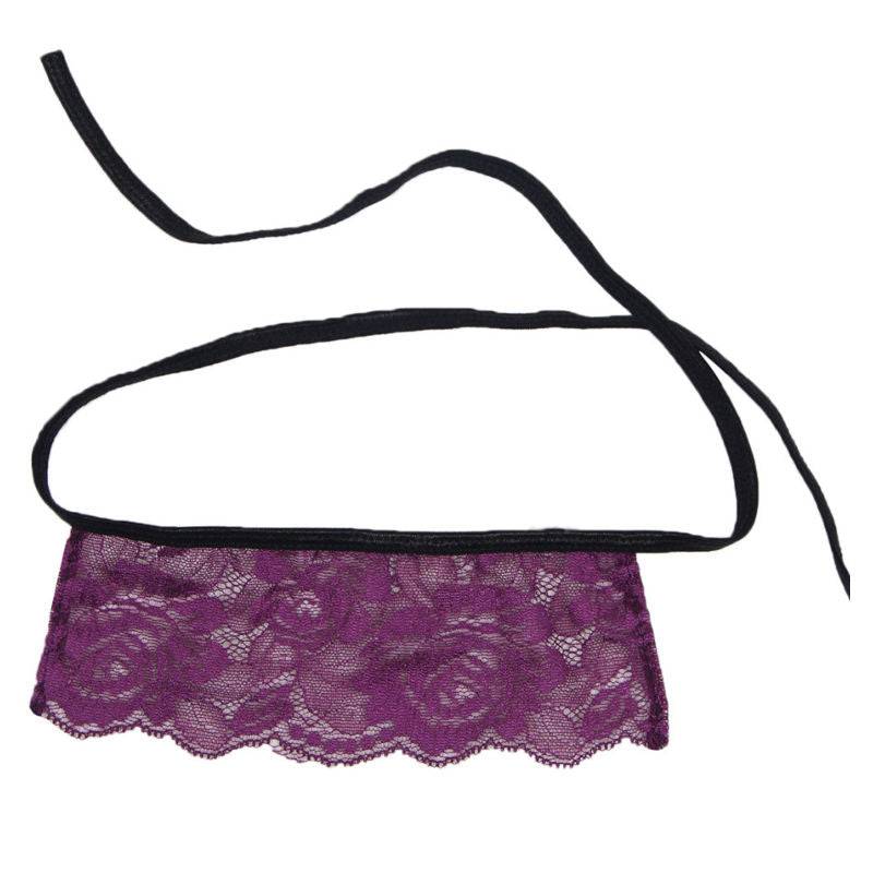 SUBBLIME - CORSET THONG E VENDA PRETO E ROXO S/M