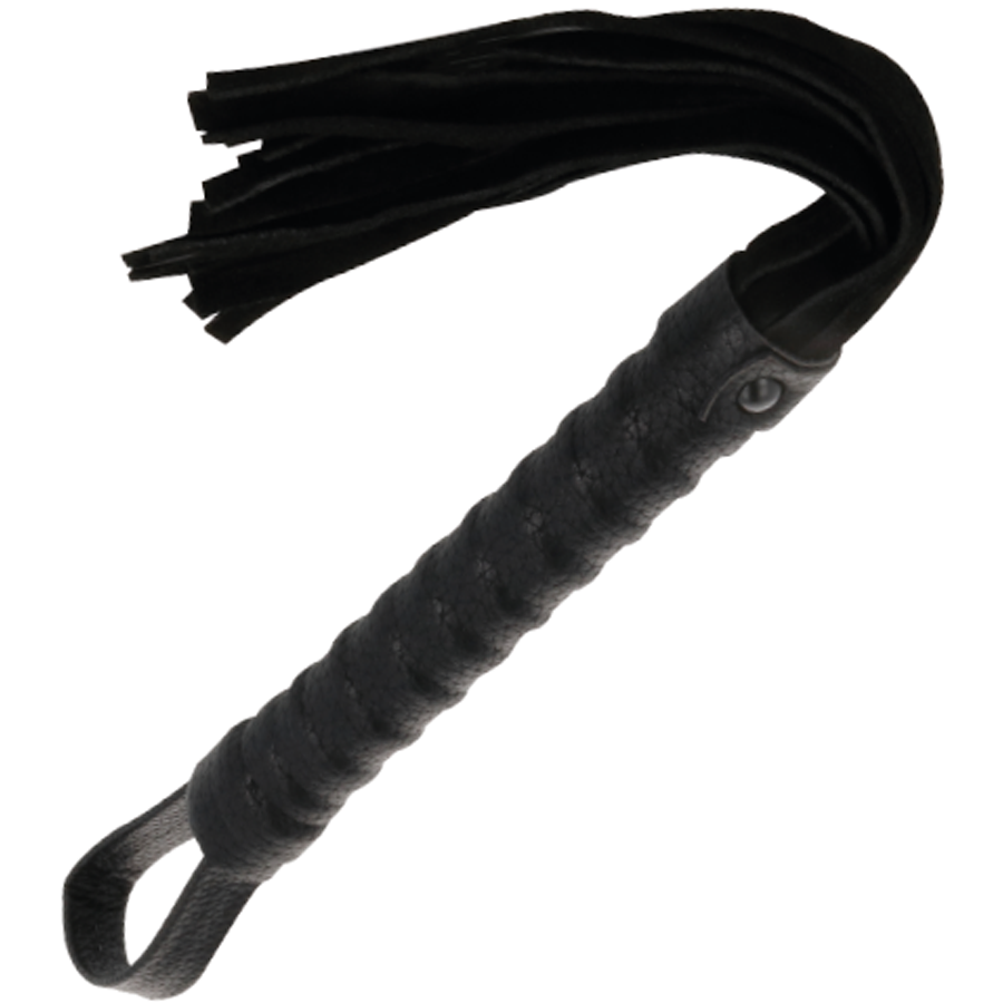 ESCURIDÃO - CHICOTE BONDAGE PRETO COM CABO DE COURO