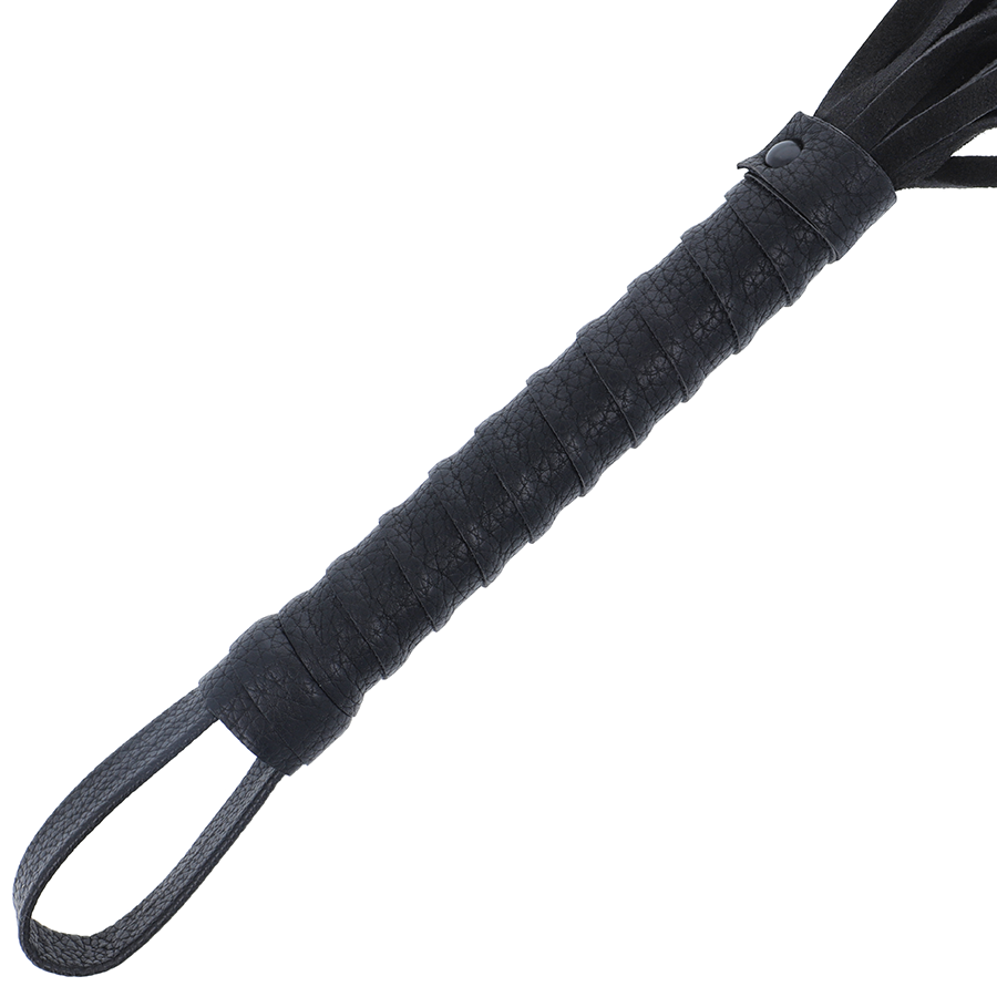 ESCURIDÃO - CHICOTE BONDAGE PRETO COM CABO DE COURO