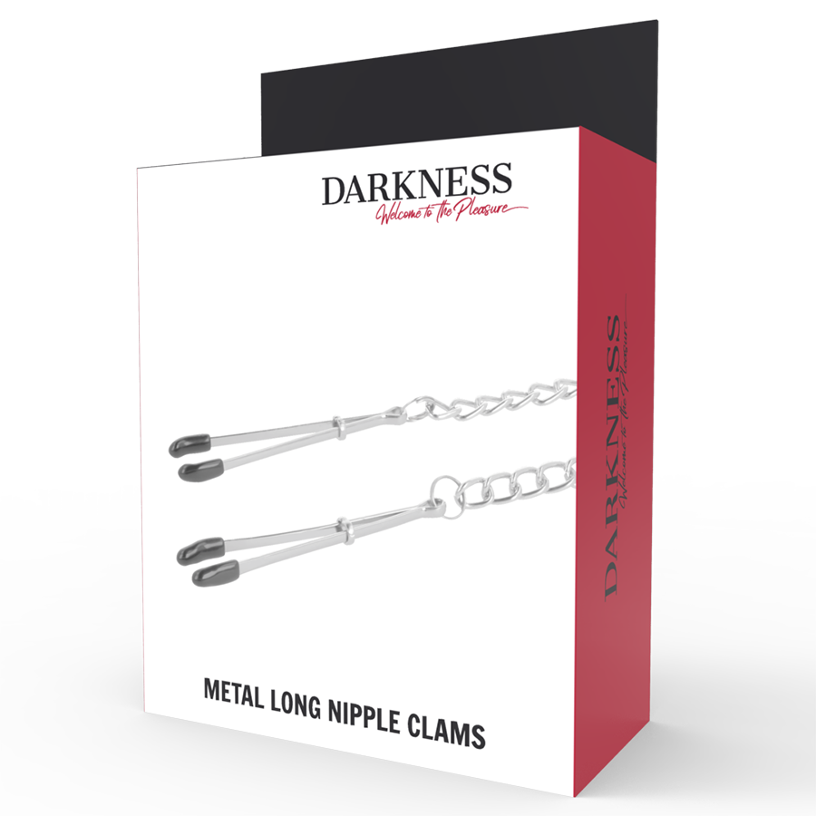 DARKNESS - Grampos de mamilo de metal ajustáveis