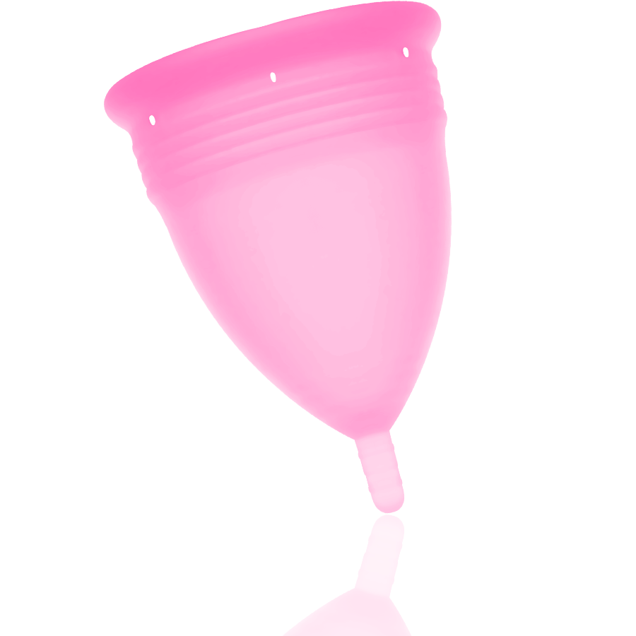 STERCUP - COPO MENSTRUAL DE SILICONE FDA ROSA - TAMANHO G