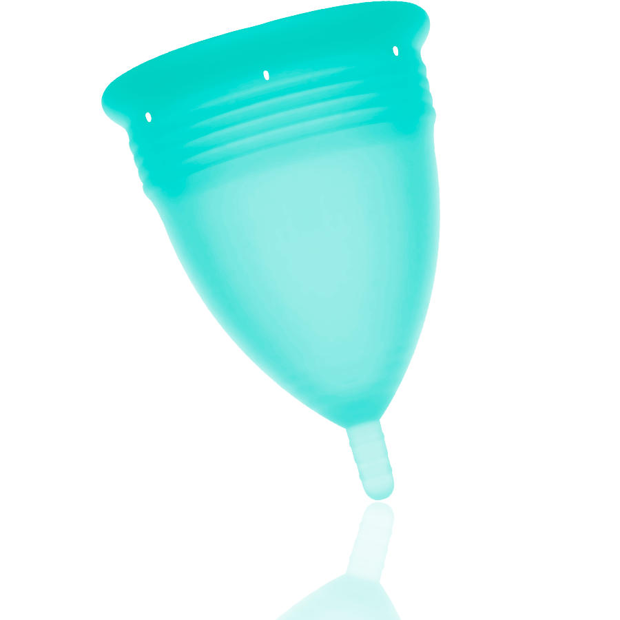 STERCUP - COPO MENSTRUAL DE SILICONE FDA AQUAMARINE - TAMANHO P