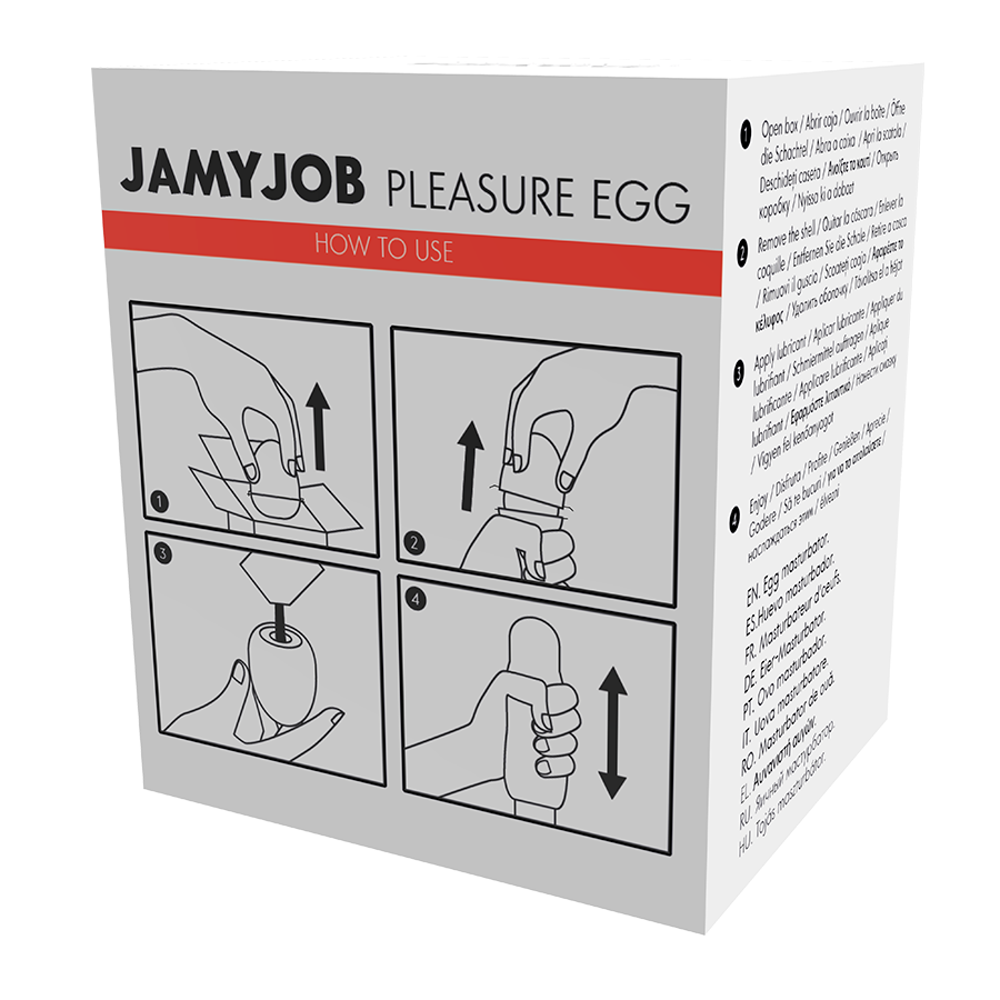 JAMYJOB - HUEVO MASTURBADOR EDICIÓN ROJA DISCRETO
