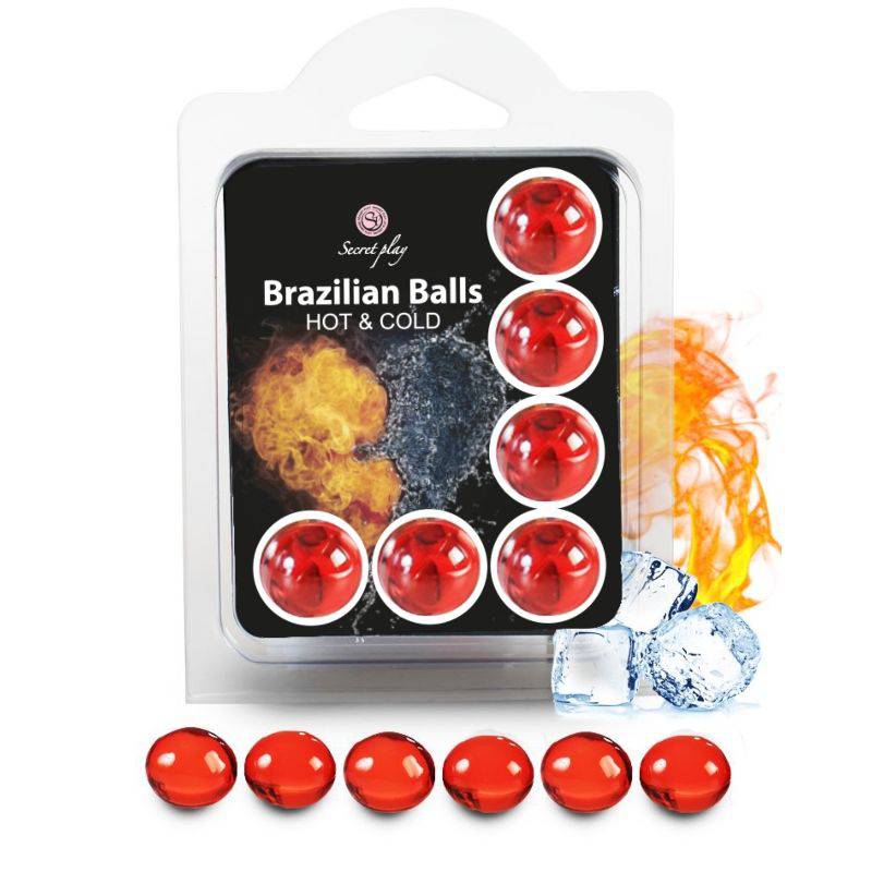 SECRETPLAY - SET 6 BOLAS BRASILEIRAS EFEITO QUENTE E FRIO