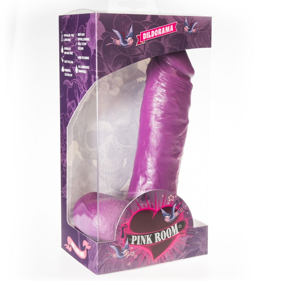 QUARTO ROSA - ANTON DILDO REALISTA ROXO 21,5 CM