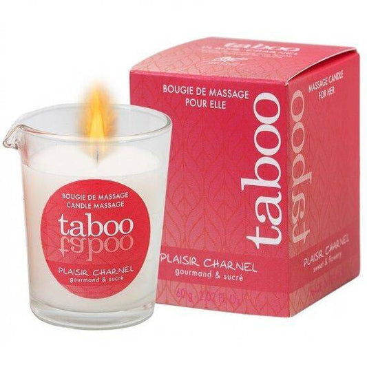 RUF - VELA DE MASAJE TABOO PARA ELLA PLAISIR CHARNEL AROMA FLOR DE CACAO