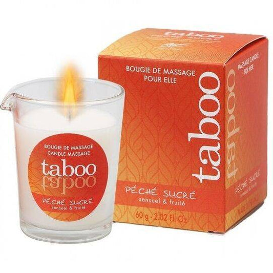 RUF - VELA DE MASAJE TABOO PARA ELLA PECHE SUCRE AROMA NECTARINA