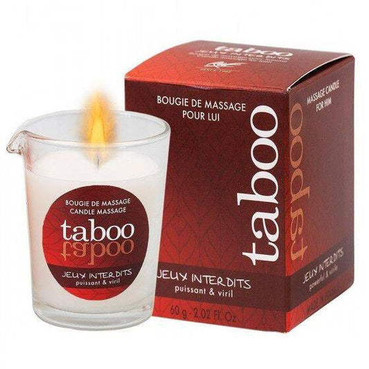 RUF - VELA DE MASAJE TABOO PARA ÉL JUEGOS PROHIBIDOS AROMA DE LIQUEN SILVESTRE