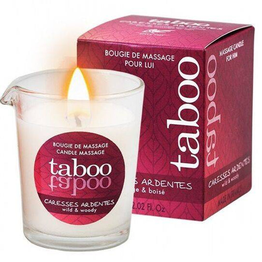 RUF - VELA DE MASAJE TABOO PARA ÉL CARICIAS ARDENTES AROMA HELECHO