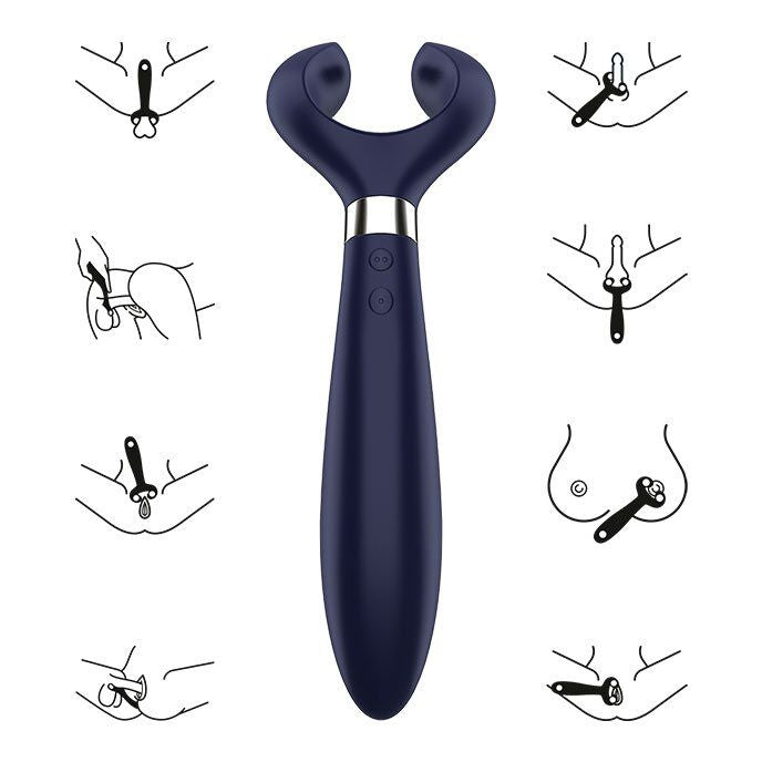 SATISFYER - MULTIVIBRADOR DIVERSIÓN SIN FIN 3 NEGRO