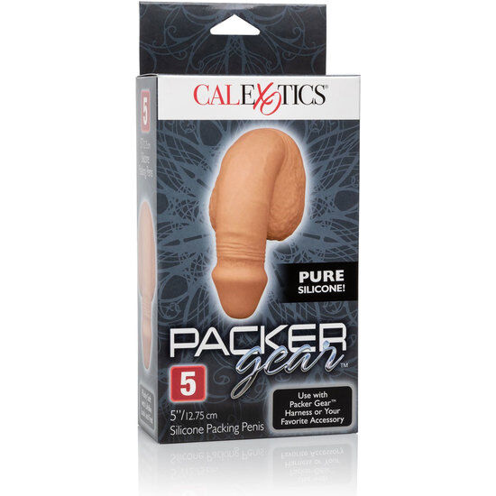 CALEXOTICS - EMBALAGEM DE SILICONE PARA PÊNIS 12,75 CM CARAMELO