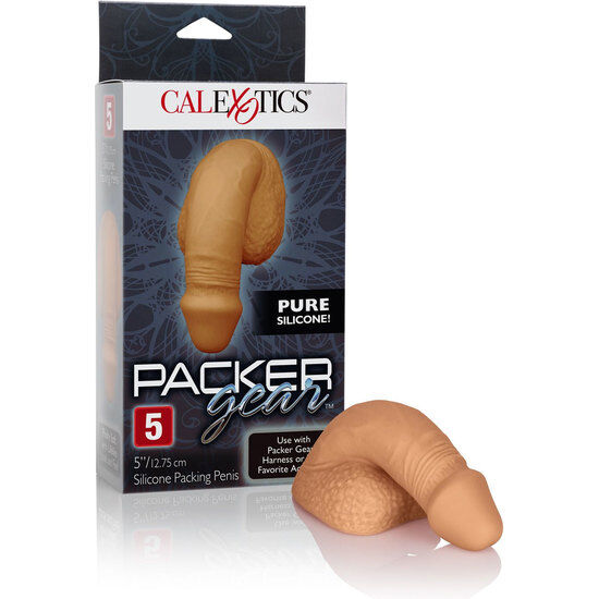 CALEXOTICS - EMBALAGEM DE SILICONE PARA PÊNIS 12,75 CM CARAMELO