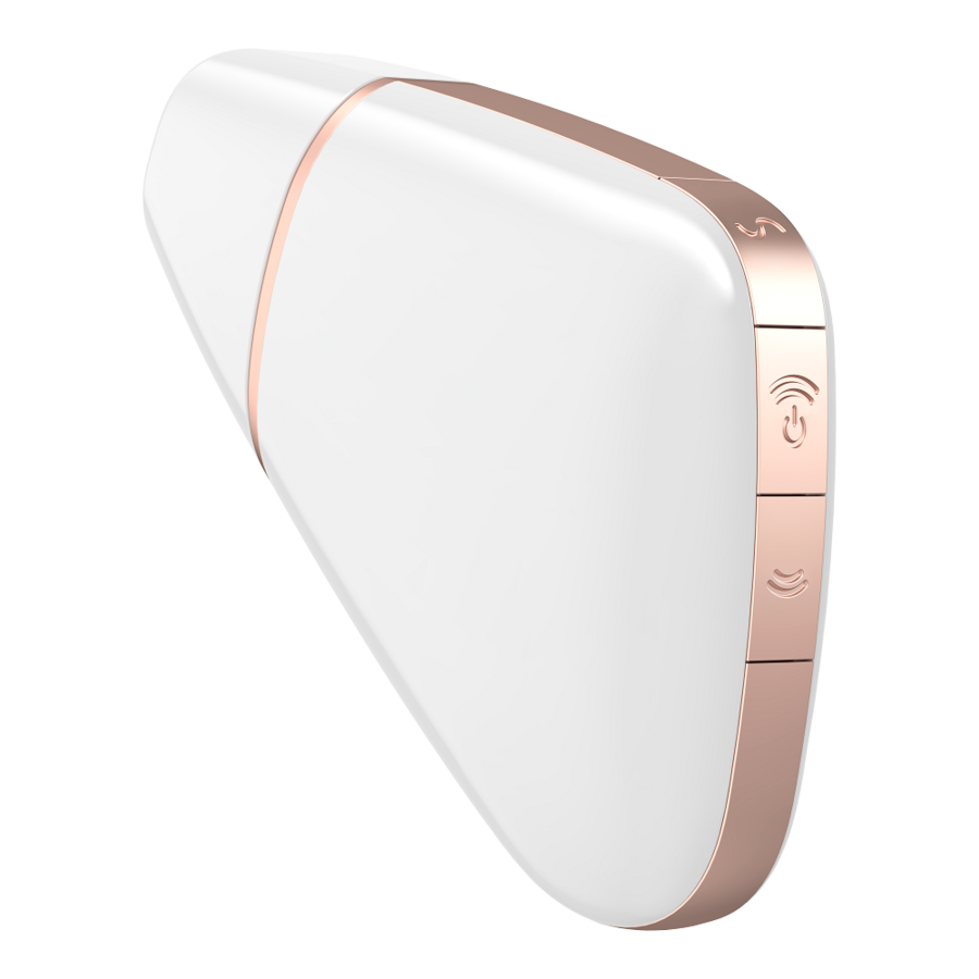 SATISFYER - ESTIMULADOR E VIBRADOR LOVE TRIANGLE AIR PULSE BRANCO