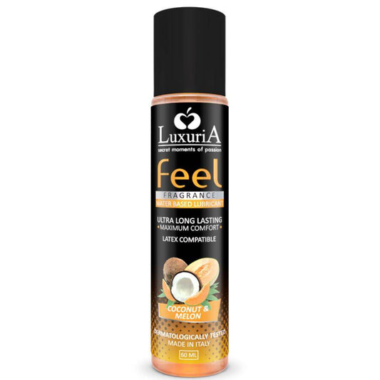 INTIMATELINE - LUXURIA FEEL LUBRICANTE A BASE DE AGUA DE COCO Y MELÓN 60 ML