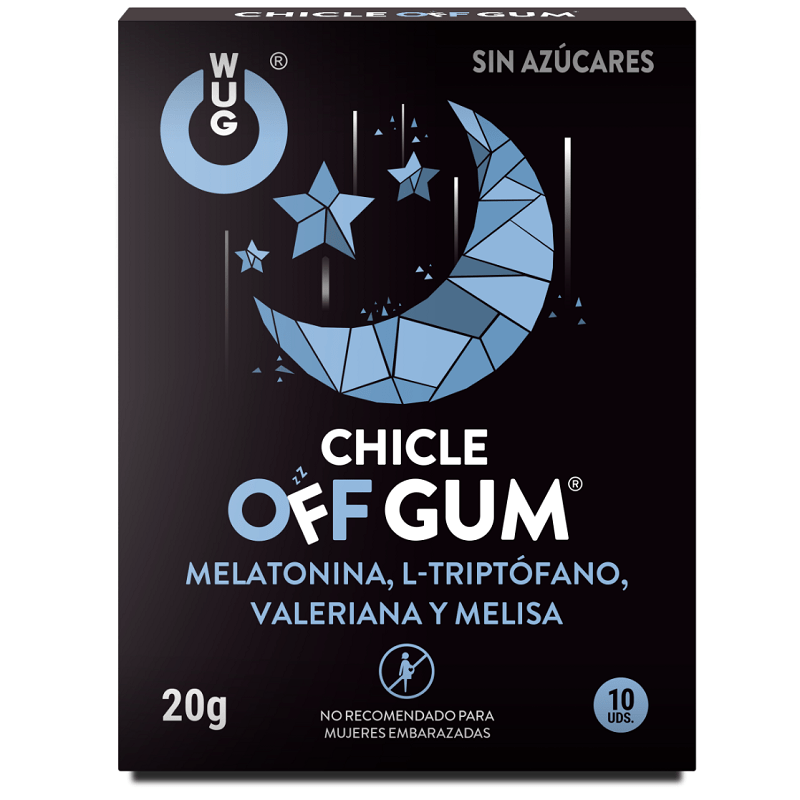 WUG GUM - OFF VALERIAN, TRYPTOPHAN, LEMON BALM AND MELATONIN 10 UNITS - Toys "n" Us