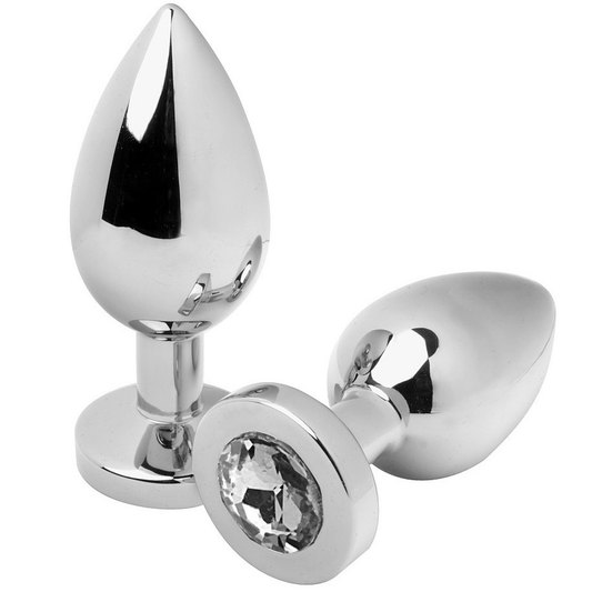METAL HARD - PLUG ANAL DIAMANTE TRANSPARENTE PEQUENO 5.71CM - Toys "n" Us